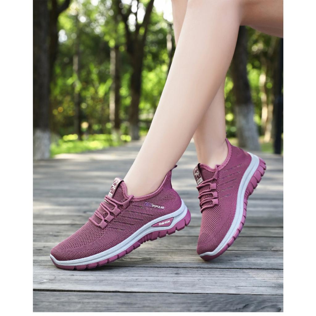 Shoes Women, Fly Woven Breathable Couple Models Casual Shoes, Versatile Soft Sole Lightweight Sports Shoes