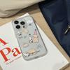 Doodle Puppy Kitten Drop-Proof Transparent Phone Case for Apple 15/14 Pro Max, 13/12 Pro, XR