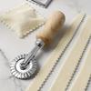 Stainless Steel Pastry Wheel Cutter with Wooden Handle - Versatile Dumpling & Biscuit Lace Roller, Durable & Easy To Clean, Perfect Gift for Bakers.