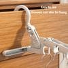 Portable Foldable Travel Hanger Folding Clothes Drying Rack Travel Hangers Hanging Rack with 5 Holes for Hotel Camping Travel
