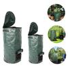 Collapsible Garden Yard Compost Bag with Lid Environmental Organic Ferment Waste Collector Refuse Sacks Composter