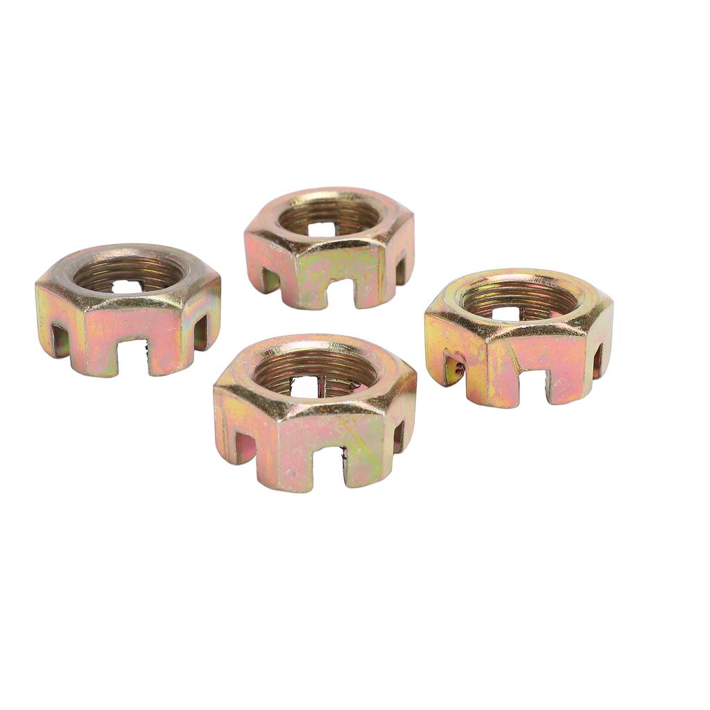4PCS 20mm Wheel Hub Axle Castellated Nuts Steel Alloy Powerful Performance for 150cc 250cc Quad Dirt Bike ATV