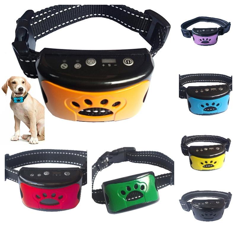 Dog Bark Anti Training Collar Sound Vibrate Automatic Stop Barking Rechargeable