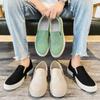 Classic Canvas Men's Summer Thin Breathable Casual Flat Platform Shoes Linen Sneakers Men Loafers Shoes Driving Shoes