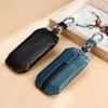 Genuine Leather Keys Wallets Zipper Key Purse Unisex Car Key Housekeeper Holder