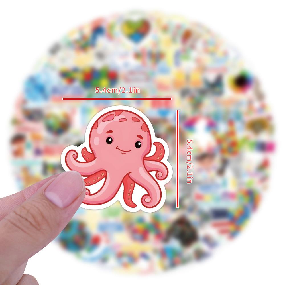 120 Cartoon Small Animals Doodle Stickers Decorative Suitcase Notebook Skateboard Water Cup Waterproof Stickers