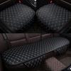Luxury Car Leather Seat Cover Black Car Cushion Cover Universal Car Cushion Auto Parts