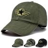 Unisex Five Star With Wings Embroidery Baseball Caps Spring and Autumn Outdoor Adjustable Casual Hats Sunscreen Hat