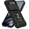 For iPhone 17 Air Case PC+TPU Phone Cover with Lens Protection Kickstand