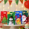 50/100Pcs Elk Christmas Packaging Bags Cartoon Santa Claus Gift Bag Christmas Gift Bags  2025 Xmas