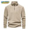 Men's High Quality Thicken Warm Fleece Jacket Plus Velvet Winter Soft Shell Jacket Long Sleeve Shirts Coat Blouse Tops For Men Sweatshirts Pullovers