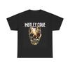 Motley Crue Vintage Skull Graphic Tee Retro Rock Unisex Heavy Cotton Tee