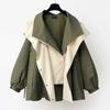 Spring and Autumn Women's Clothing Waist Collection Mid-length Windbreaker Version Women's Casual Coat