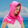 Cooling Hoodie Towel Neck Face Sun Protection Ice Towel Summer Hot Weather Breathable Sports Gym Workout Head Wrap Shawl
