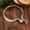 Exaggerated Silver Snake Alloy Collar Punk Style Winding Choker Necklace Retro Fashion Personality Spring Style Collar for Women