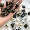 10Pcs Cute Cartoon Acrylic Cat Loose Spacer Beads Jewelry Making Beaded Necklace Bracelet Craft Diy Supplies Accessories