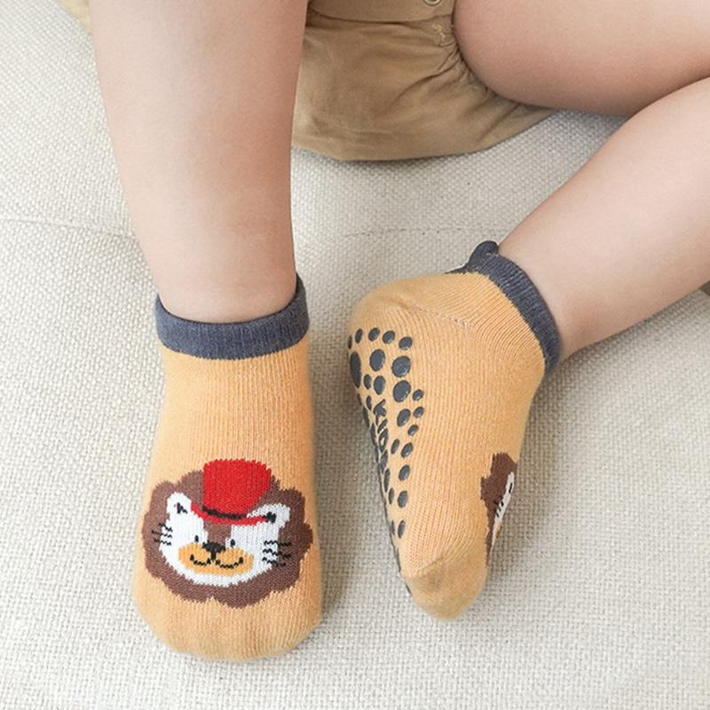 Baby Anti Slip Cartoon Short Socks Glued Sole Floor Socks Kids Socks