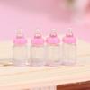 4Pcs Mini Milk Bottle 1:12 Dollhouse Miniature Baby Milk Bottle Doll House Decor