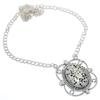 Natural Dalmation Jasper Gemstone 925 Sterling Silver Gift Necklace 18" H9u16