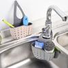 Home Storage Drain Basket Kitchen Sink Holder Adjustable Soap Sponge Shlf Hanging Drain Basket Bag Kitchen Accessories