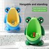 Boys Pee Training Urinal Frog Shape Large Capacity Toddler Standing Urinal Hygienic Potty Training Tool