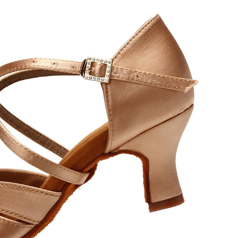 Professional Women Latin Dance Shoes Salsa Ballroom Dancing Shoes Indoor Middle Heel 5cm