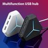 Multiple Port USB 2.0 AUX TF Card Reader Hub 1m Cable Splitter Adapter for PC