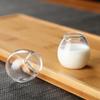 Glass Milk Cup High Borosilicate Handmade Clear for Dining Table