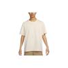 Loose Breathable Sport Casual Crew Neck Knit Short Sleeve T-Shirt Men Tops Beige FB4396-901
