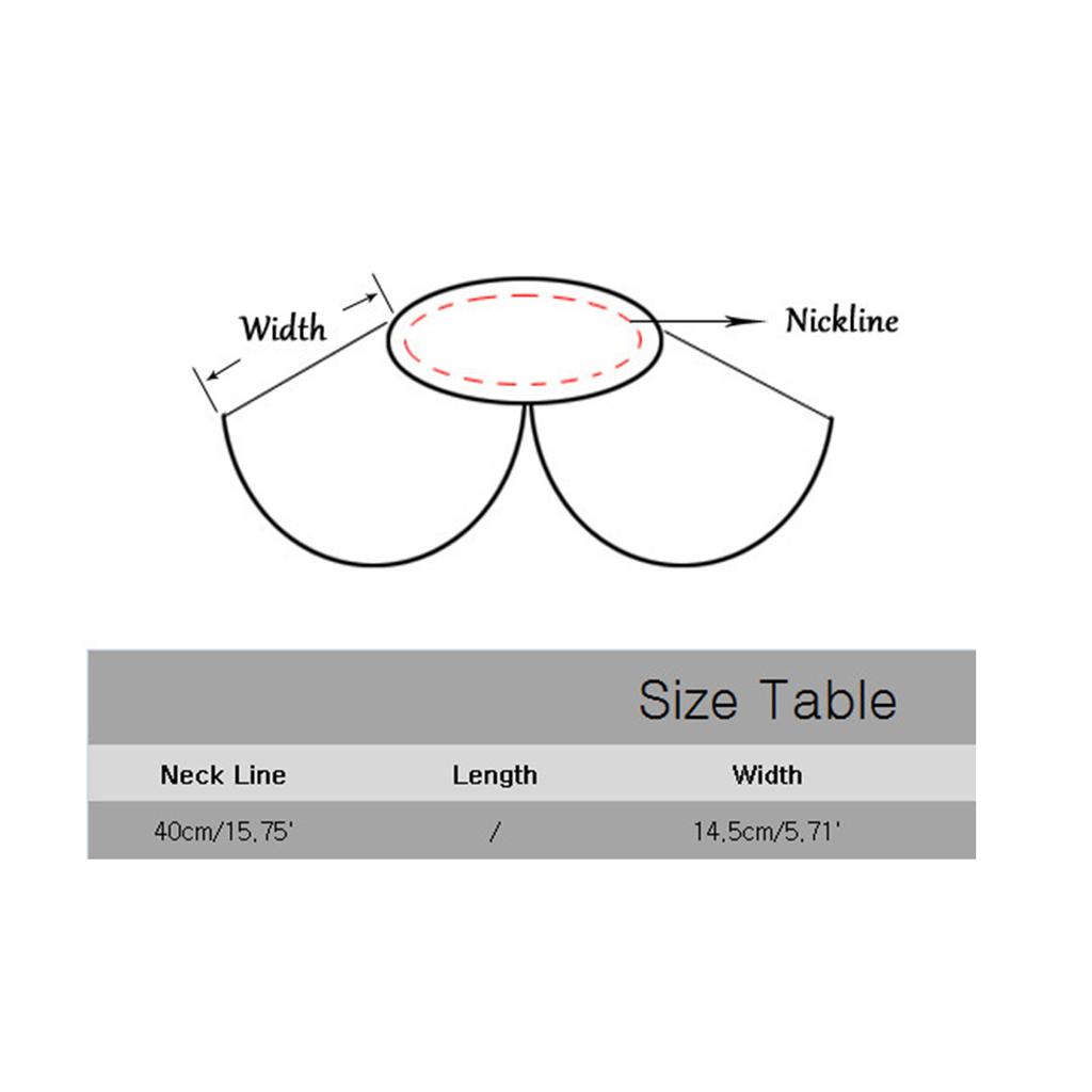 Women Victorian Ruffle Mesh Fake Collar Shawl Vintage Renaissance Black White Tulle Clown Cosplay Neck Ruff Choker Shawl