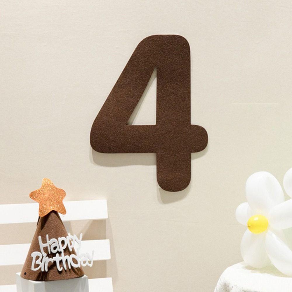 Garland Pull Flags Hanging Flag Happy Birthday Pulling Flower Felt Birthday Banner Party Decor