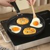 Egg Pancake Cookware Medical Stone 4 Hole Cooking Egg Ham Pans Thickening and Durability Frying Pan Non Stick Breakfast Burger