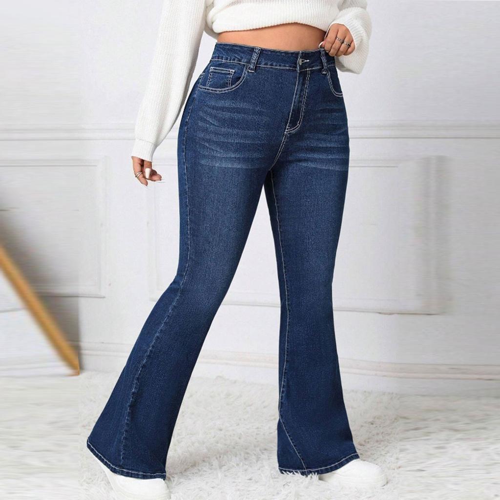 Girls Fashion Stretch High Waist Slim Slim Slim Pants New Back Pocket Embroidered Jeans
