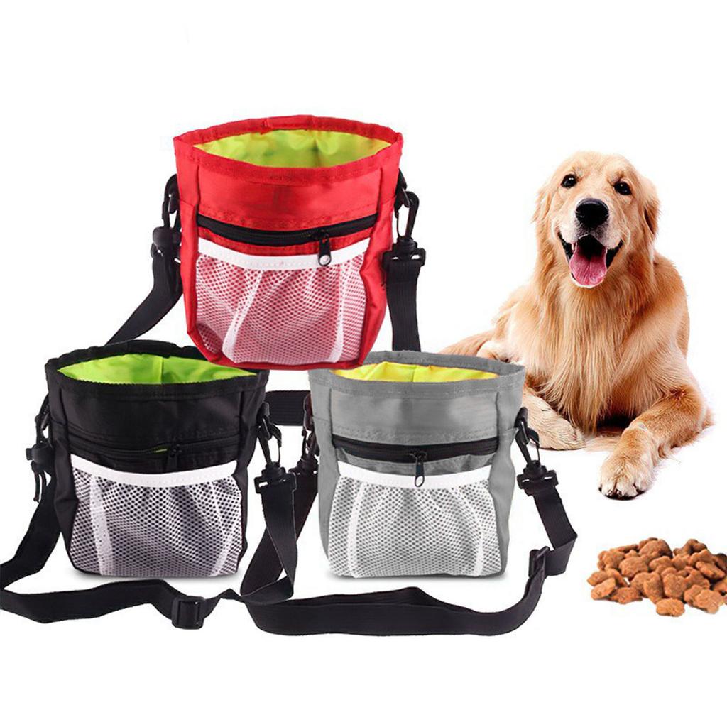 Pet Training Bag Multipurpose Large Capacity Foldable Oxford Cloth Pet Snack Pouch for Outdoor