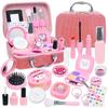 VBACALA Play Makeup Makeup Cute Dresser Makeup Makeup Storage Bag Pretend Play Christmas 22 Pieces Toy, Non-Colored Set, Rabbit, Toy, Girls, Brush,