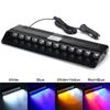 Police Warning Light Car LED Flashing Signal Lamp Windshield Strobe Light Car Truck Emergency Light 12LEDs 16 Flashing Modes 12V
