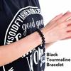 Браслет из натурального камня Черный турмалин Энергетический браслет для мужчин женщин CLE