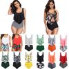 Floral Printed Tankini Set Women High Waist Ruffles Swimwear Summer Bathing Suits