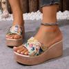 Fashion Women Slippers Beach Platform Shoes Women Casual Wedges Sandals Fashion High Heels Slippers Summer Slides Women Zapatos De Mujer