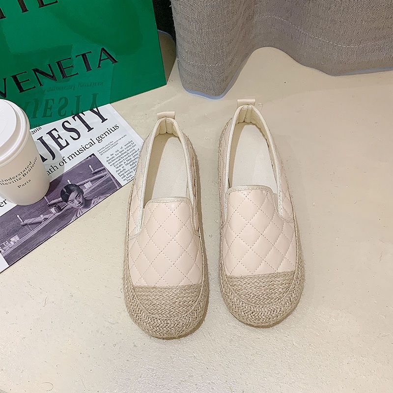 Female Footwear Espadrilles Women's Shoes Loafers Round Toe With Stylish New In Spring Designer Autumn Vulcanized For Shoe