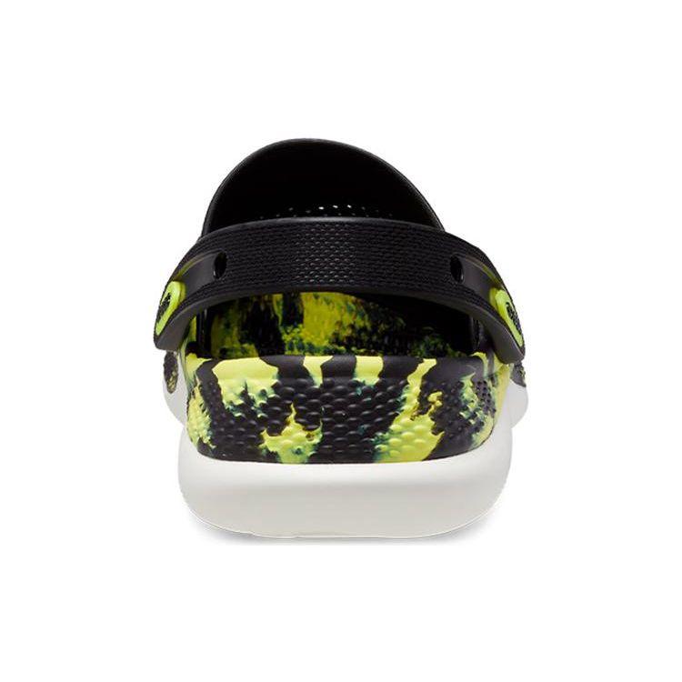 Crocs LiteRide EVA 360 Lightning Shoes Marble Pattern Clogs Beach Sandals Unisex Sandals Black 207634-02K