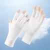 Sunscreen Gloves Manicure Half Finger Ice Silk Women's Driver Anti Slip Breathable Touch Screen Thin Summer UV Gloves