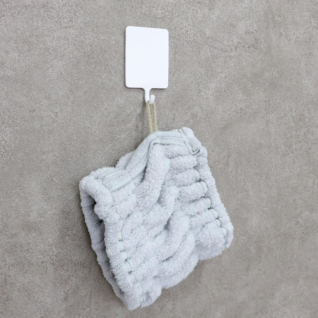 Towa Hair Dry Towel Turban, Microfiber Absorbent Quick-Dry Hairband Gray 20x17cm, Soft Hair Cap for Bath, Wide, Face Wash