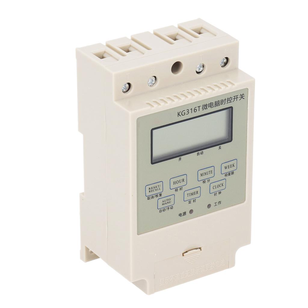Programmable Digital Time Switch Microcomputer Electronic Relay Control Timer Rail Mounting with