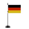 Drapeau De Table - Allemagne - 14 X 21 Cm - Polyester - Mât En Plastique - Impression Recto/Verso