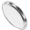 Stainless Steel Cold Skin Plate Circle Tray Dinner Fruit Pastry Platter Turkey Practical Cookie Dish Toddler Serving Snack