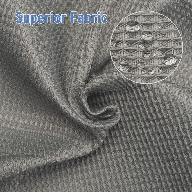 Waterproof Mildew-Resistant Waffle Shower Curtain, 240g