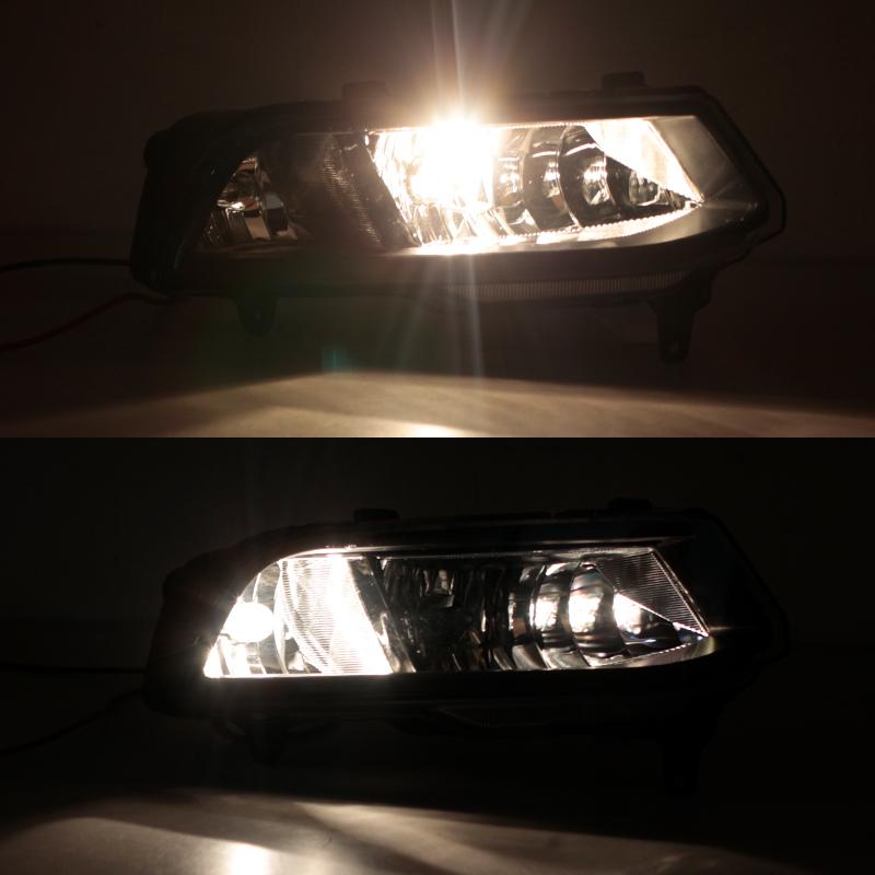 Car Front Bumper DRL Fog Light Lamp Trim Grille Cover Frame Lid Bezel For VW Polo 6C Hatchback 2014 2015 2016 2017