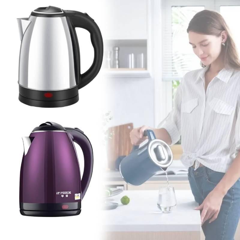 Electric Tainless Steel Kettle Rapid Heating Inner Markings Kitchen Supplies