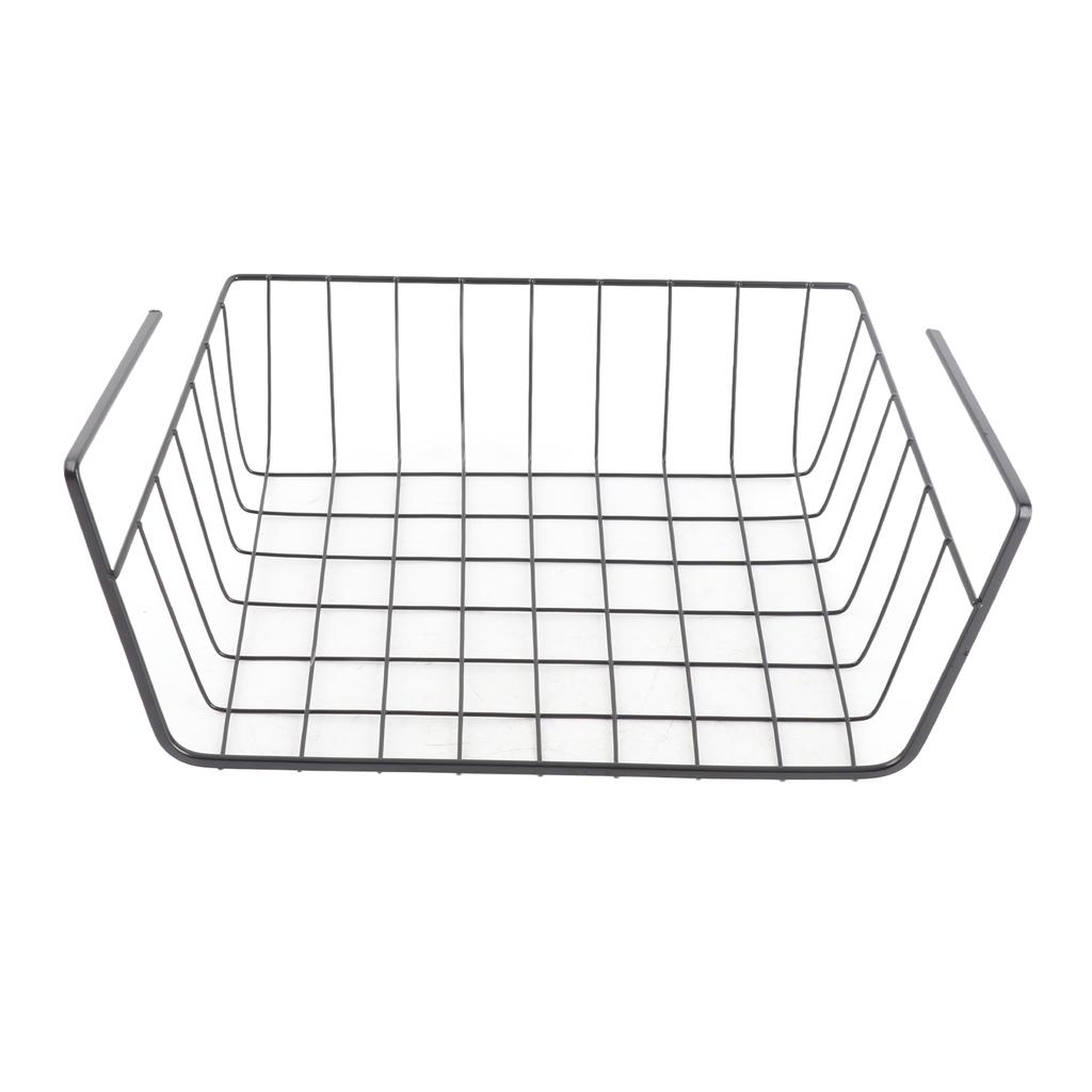 Under Shelf Storage Basket Multipurpose All Metal Under Shelf Wire Basket for Kitchen Office Pantry Desk Bookshelf